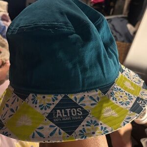 Teal & Patterned Bucket Hat